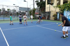 Lớp minitennis ở An dương hè 2018